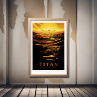 Sci-Fi Travel Ad, Moon Titan