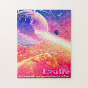 Sci-Fi Travel Ad, Planet 55 Cancri e Jigsaw Puzzle