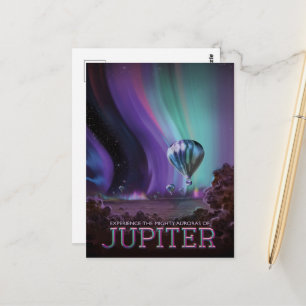 Sci-Fi Travel Ad, Planet Jupiter Postcard