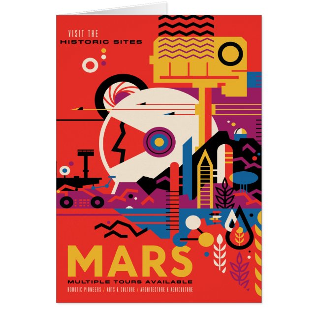 Sci-Fi Travel Ad, Planet Mars (Front)