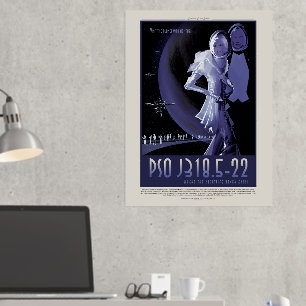 Sci-Fi Travel Ad, Planet PSO J318.5-22 Foil Prints