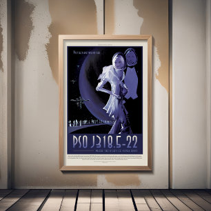 Sci-Fi Travel Ad, Planet PSO J318.5-22 Poster
