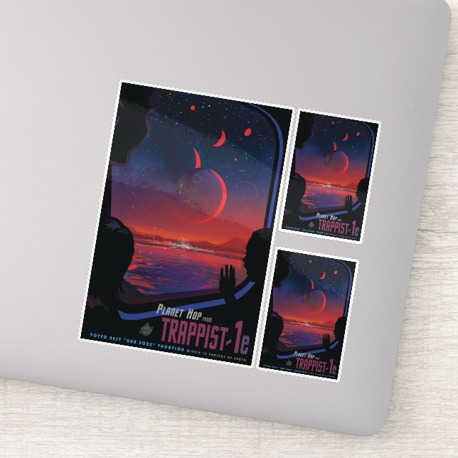 Sci-Fi Travel Ad, Planet Trapist-1e (Detail)