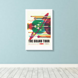 Sci-Fi Travel Ad, The Grand Tour Canvas Print