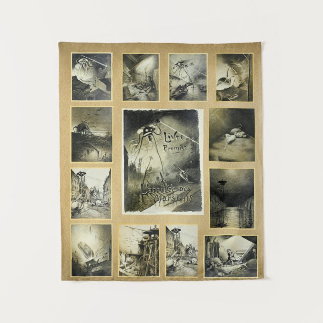 Sci Fi War of the Worlds Tapestry (Front)