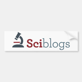 Sciblogs bumper sticker - white