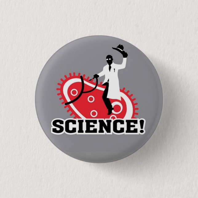 Science! 1 Inch Round Button (Front)