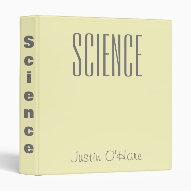 Science 3 ring binder (Front/Spine)
