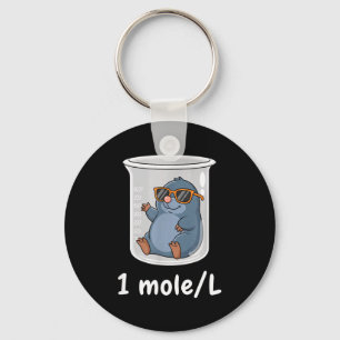 Science &amp; Technology Funny Chemistry 1 Mole L  Keychain