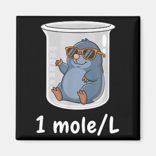Science & Technology Funny Chemistry 1 Mole L Magnet