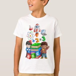 Science and Books Children T-Shirt