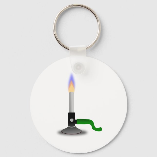 Science and Chemistry Bunsen Burner Keychain (Front)