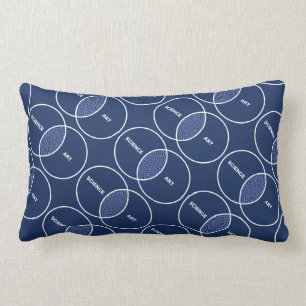 Science / Art Venn Diagram Lumbar Pillow