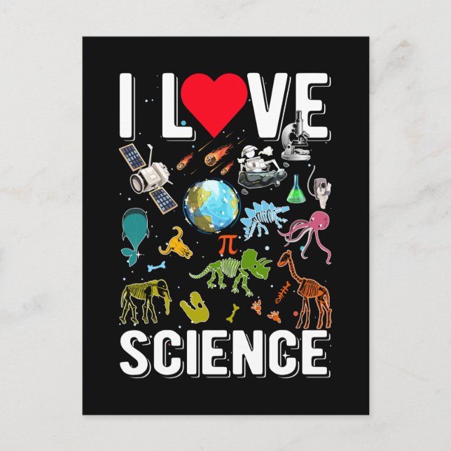 Science Astrology Maths Physics Chemistry Biology Postcard (Front)