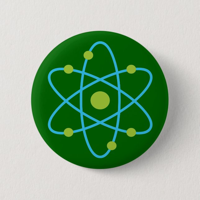 Science Atom 2 Inch Round Button (Front)