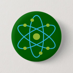 Science Atom 2 Inch Round Button