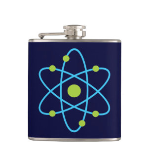 Science Atom Hip Flask