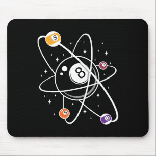 Science Atom Pool Lover 8- Billiards  Mouse Pad