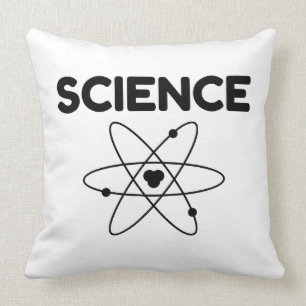 SCIENCE ATOM THROW PILLOW