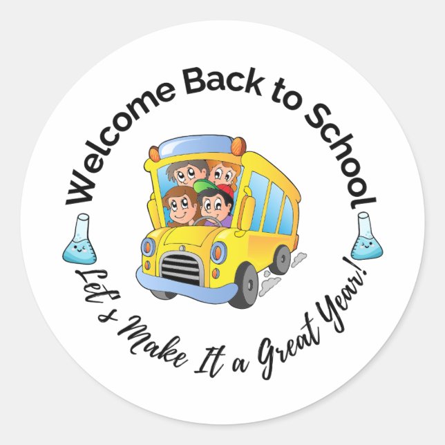 Science Back to School sticker (Front)