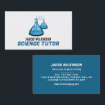 Science Beakers, Science Tutor, Teacher Business Card<br><div class="desc">Science Beakers,  Science Tutor,  Teacher Business Cards by The Business Card Store. Easily personalize these cards with your own wording by using the "personalize this template" section or click the "customize further" link to change the font styles,  colors and layout to suite.</div>