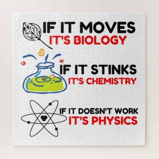 Science BIOLOGY CHEMISTRY PHYSICS Jigsaw Puzzle