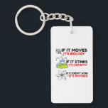 Science BIOLOGY CHEMISTRY PHYSICS Keychain<br><div class="desc">Cool,  Comic,  Love,  Funny,  Coupes,  Vintage sports,  Retro,  Cute,  Christmas,  Nerd,   humour,  Geek,  Hipster,  Science</div>