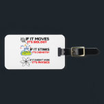 Science BIOLOGY CHEMISTRY PHYSICS Luggage Tag<br><div class="desc">Cool,  Comic,  Love,  Funny,  Coupes,  Vintage sports,  Retro,  Cute,  Christmas,  Nerd,   humour,  Geek,  Hipster,  Science</div>