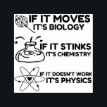 Science BIOLOGY CHEMISTRY PHYSICS Self-inking Stamp<br><div class="desc">Funny, cool, awesome, animals, nerd, geek, vintage, retro, sayings, gift idea, couple, love, sports</div>