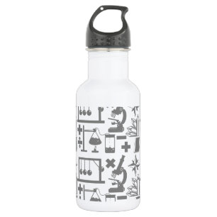 Science Biology Physics Geography Math Pattern 532 Ml Water Bottle