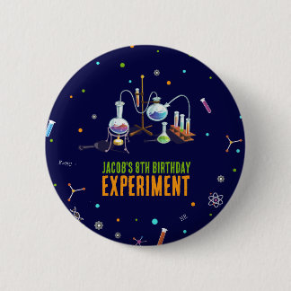 Science Birthday 2 Inch Round Button