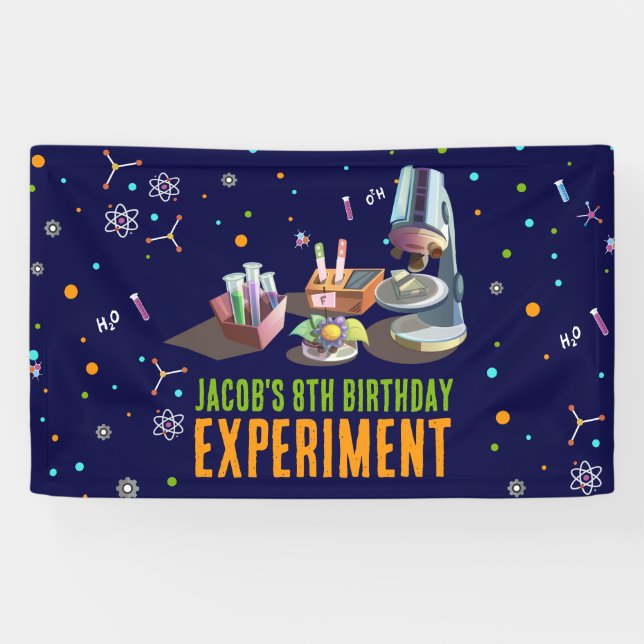 Science Birthday Banner (Horizontal)
