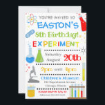 Science Birthday Invitation | Science Invite<br><div class="desc">Science Birthday Invitation
Science Invite
All designs are © NOTHING PANDA LLC</div>