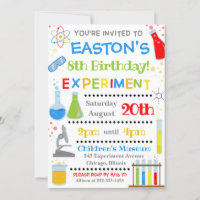 Science Birthday Invitation | Science Invite