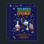 Science Birthday Invitations<br><div class="desc">Get ready for a scientific celebration with our Chemistry Set Kids Birthday Invitation! This science-themed invitation features neon-coloured accents,  perfect for young aspiring scientists. Invite your guests to join in the fun and excitement of an unforgettable chemistry party. Let the experiments and discoveries begin!</div>