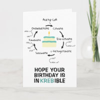 Science Birthday Kreb's Cycle Biology Cake Teacher