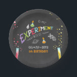 Science Birthday Paper plates Experiment Lab Boy<br><div class="desc">♥ A wonderful addition to your party! Science theme.</div>