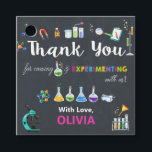 Science Birthday Party Girl Thank You Favour Tags<br><div class="desc">Personalize this awesome science party thank you tags with your details easily and quickly,  simply press the customize it button to further re-arrange and format the style and placement of the text.  Great for ANY AGE!  Matching items available in store.</div>