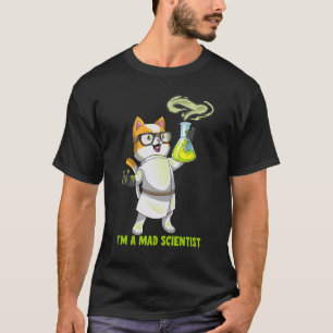 Science Cat Chemistry Mad Scientist Kitten Cation  T-Shirt