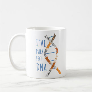 Science Cat DNA Helix I've Purr-fect DNA Coffee Mug