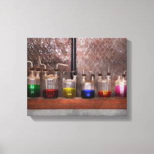 Science - Chemist - Glassware for couples Canvas Print