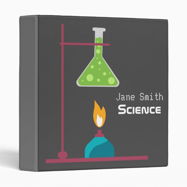Science chemistry cute science equipment binder (Front/Spine)
