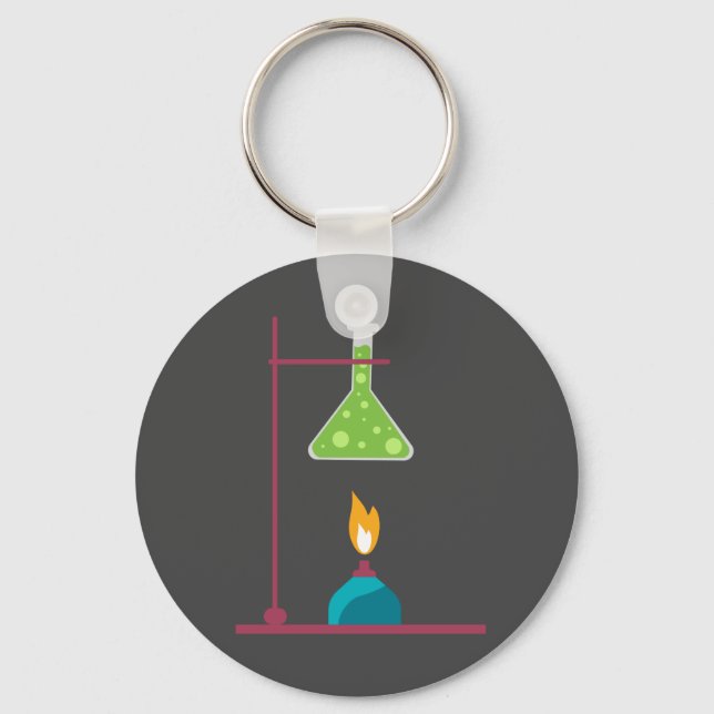 Science chemistry cute science equipment keychain (Front)