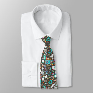 Science / Chemistry Pattern Tie