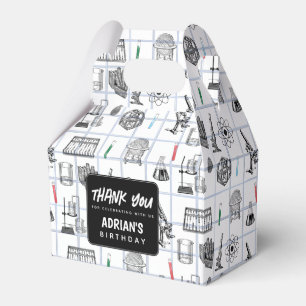 Science Chemistry Scientist Birthday Party Theme Favor Box