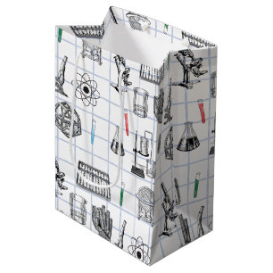 Science Chemistry Scientist Pattern Medium Gift Bag