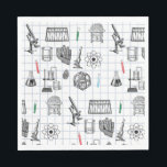 Science Chemistry Scientist Pattern Napkin<br><div class="desc">A science themed chemistry pattern ideal for anyone who loves science, chemistry, biology etc. An ideal gift for scientists no matter the age.</div>