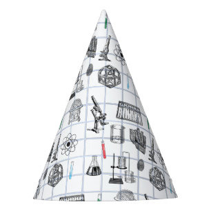 Science Chemistry Scientist Pattern Party Hat