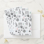 Science Chemistry Scientist Pattern  Pocket Folder<br><div class="desc">A science themed chemistry pattern ideal for anyone who loves science,  chemistry,  biology etc. An ideal gift for scientists no matter the age.</div>