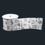 Science Chemistry Scientist Pattern  Satin Ribbon<br><div class="desc">A science themed chemistry pattern ideal for anyone who loves science,  chemistry,  biology etc. An ideal gift for scientists no matter the age.</div>